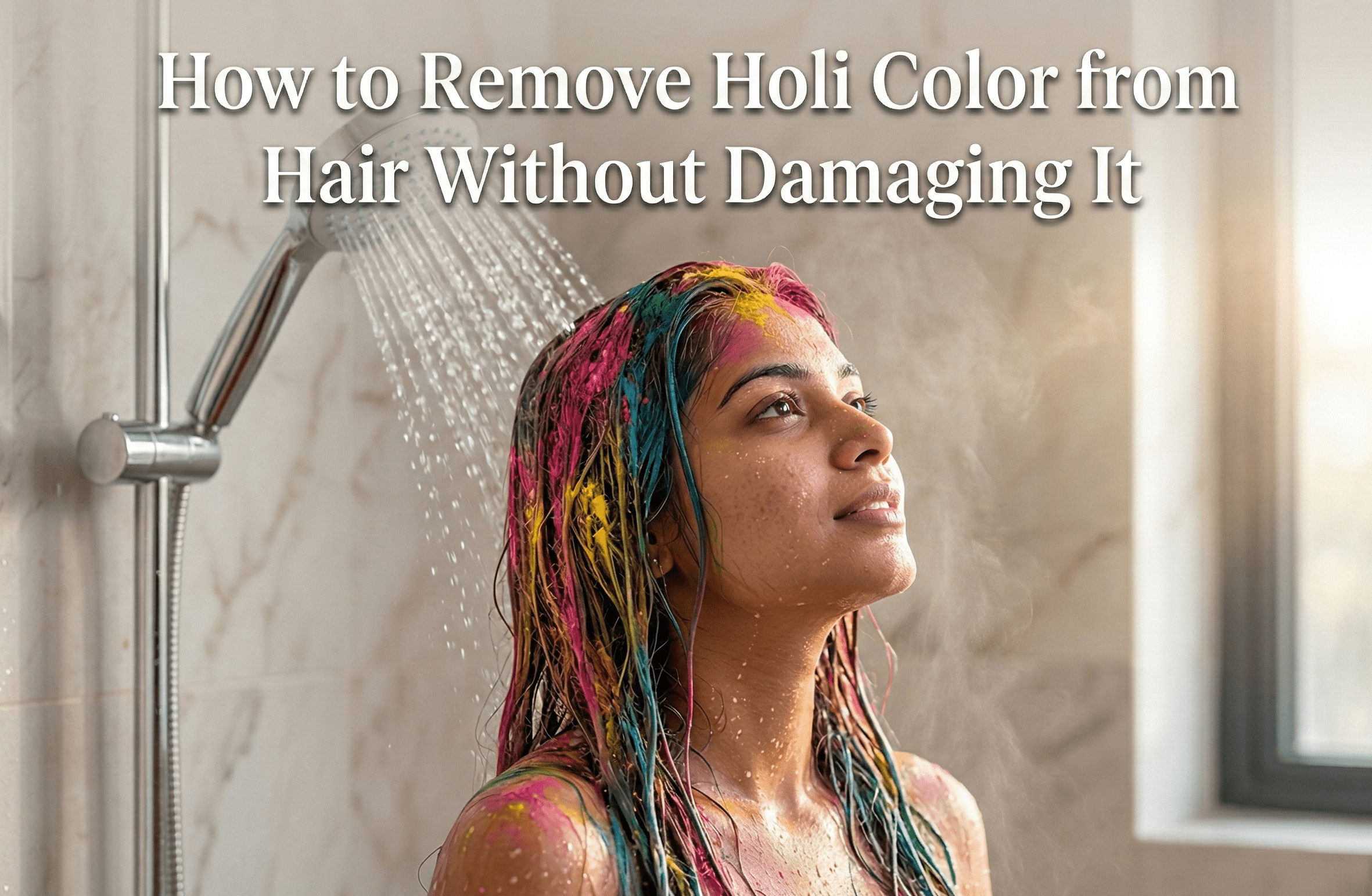 How to Remove Holi Color from Hair Without Damaging It
