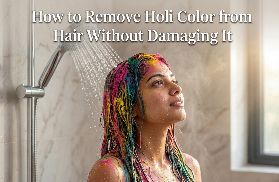How to Remove Holi Color from Hair Without Damaging It