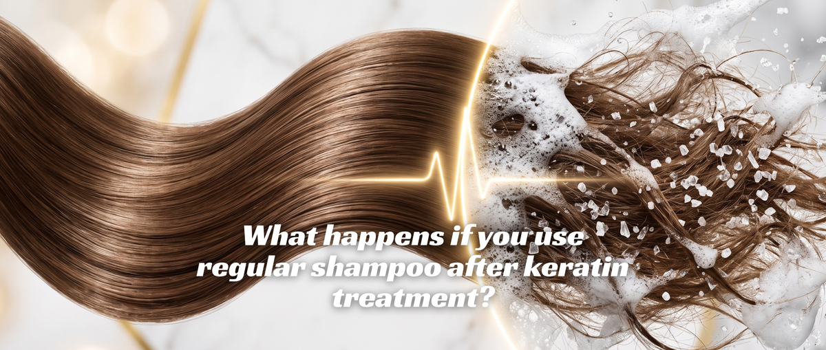 What happens if you use regular shampoo after keratin treatment?